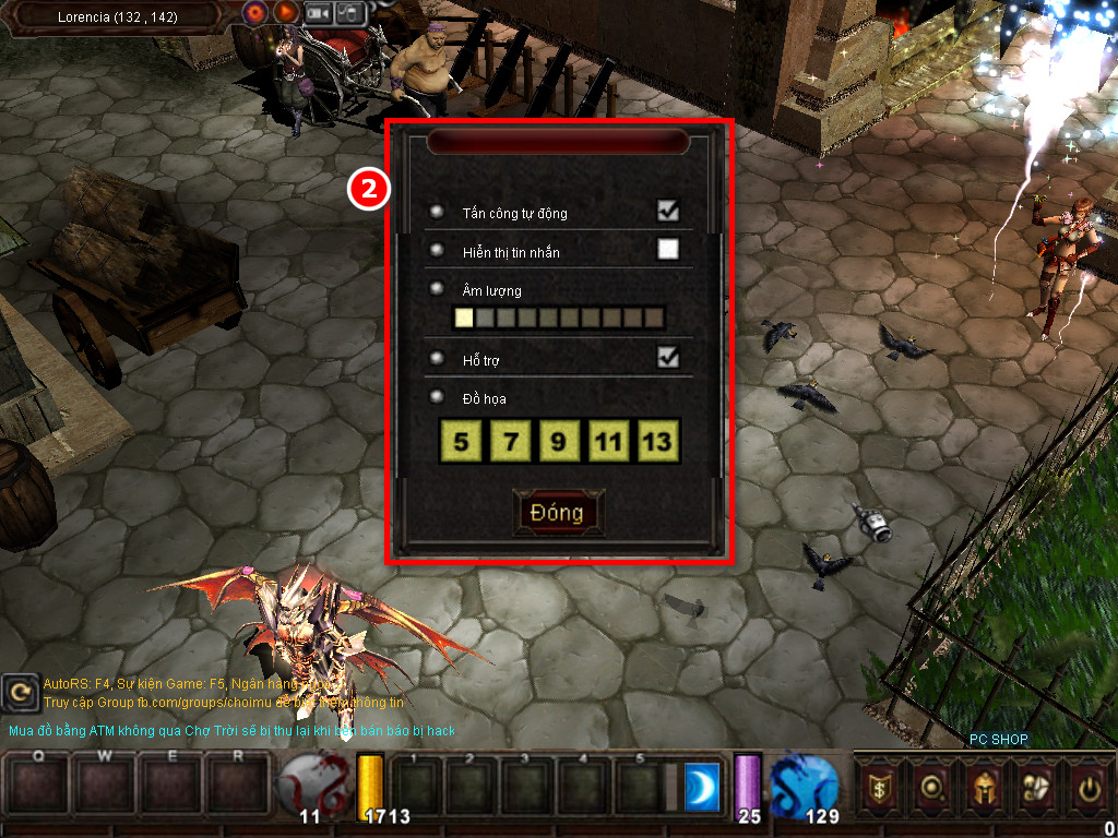 Chức năng chính của Game MU Hoàn Long Chức năng chính của Game MU Hoàn Long